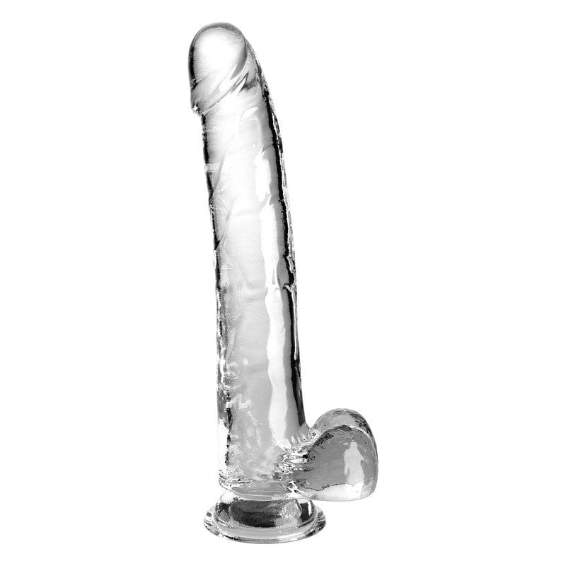 Transparent King Cock 11 with Balls - Realistic and Flexible Pleasure Product
