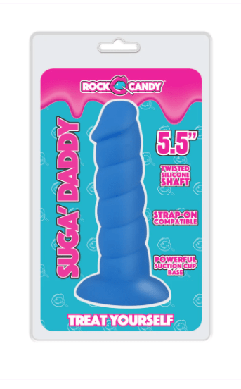 5.5-Inch Rock Candy Silicone Dildo, the Suga - Daddy Dong for Ultimate Pleasure
