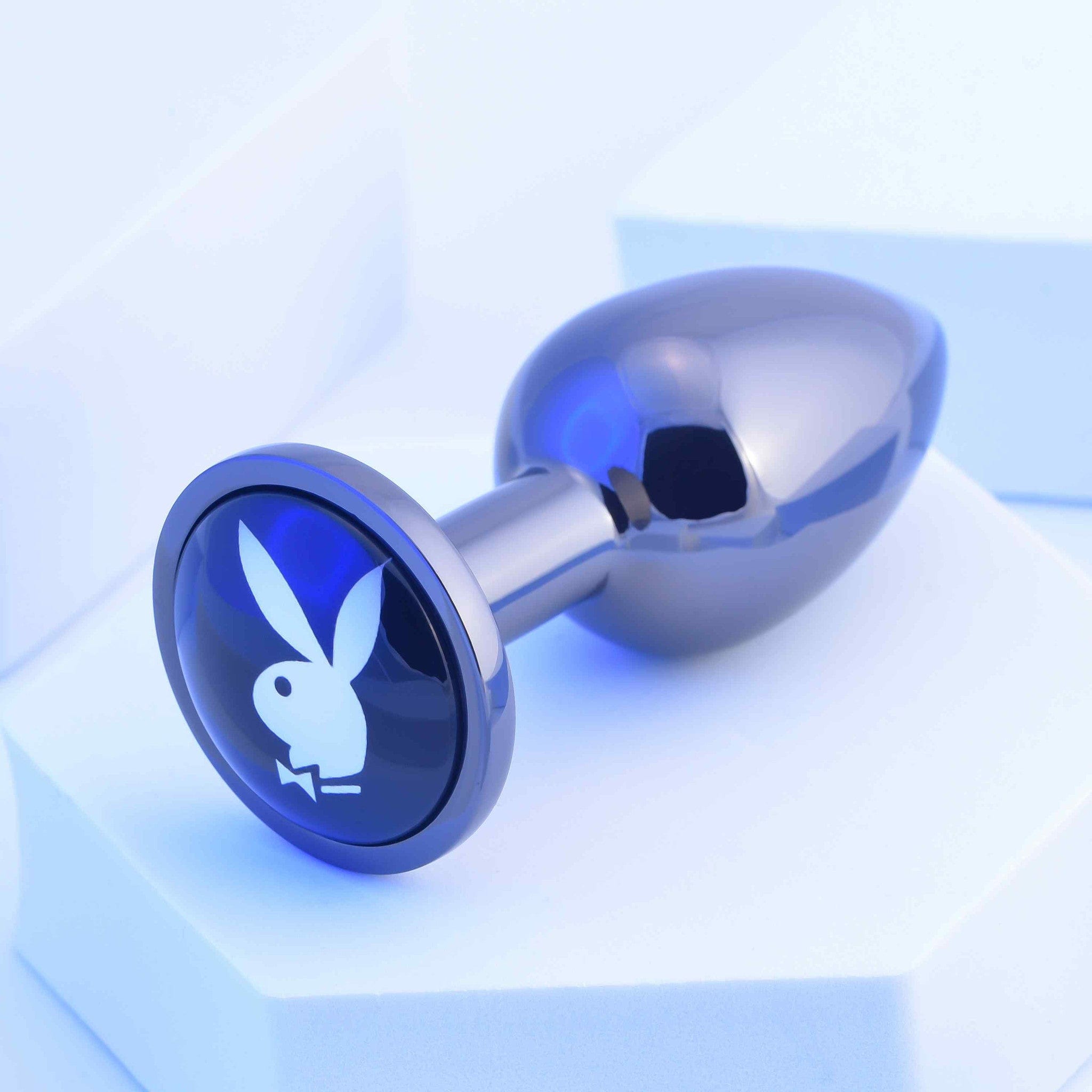Small Playboy Tux-Style Body-Safe Aluminum Alloy Butt Plug