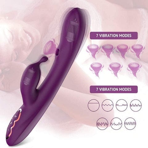 Tracy's Dog Premium G-Spot Rabbit Vibrator with 7 Vibrations & Suction