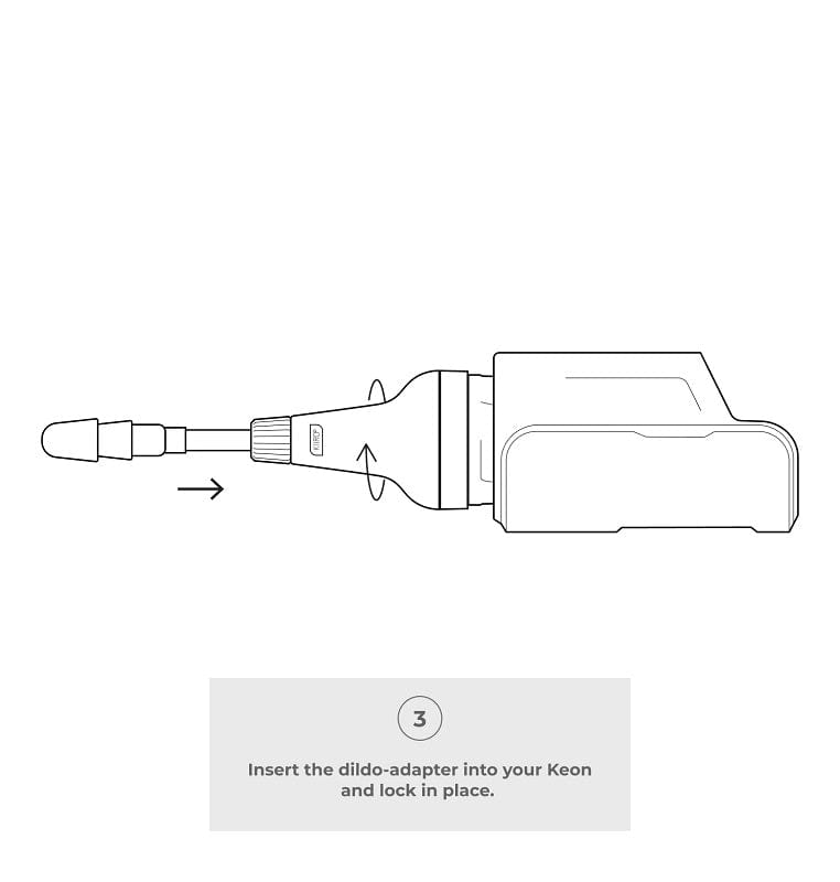 Kiiroo Keon Automatic Sex Machine Dildo Adapter for Vacuum - lock - system Dildos
