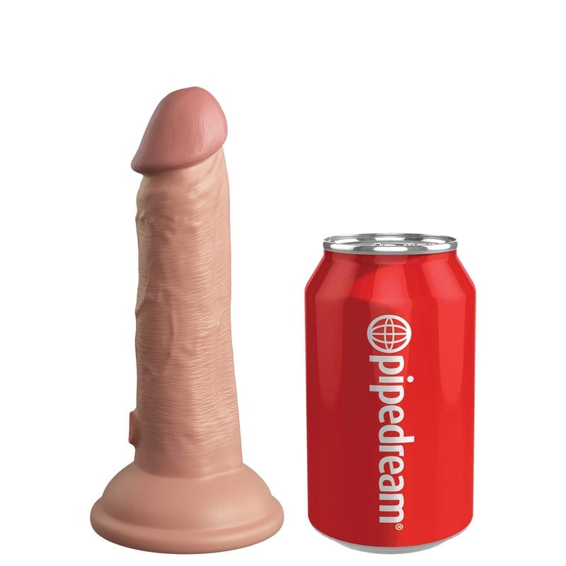 Pipedream Products King Cock Elite 6-Inch Silicone Realistic Cock Light for Enhanced Pleasure