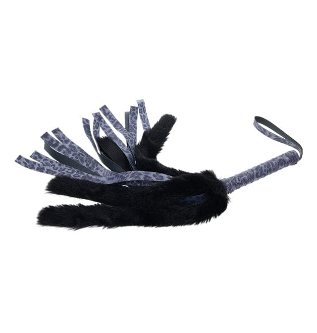 Sportsheets Sex & Mischief Cougar Luxurious Faux Fur and Leather Flogger for Sensual Play