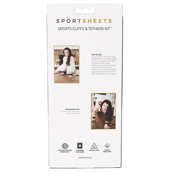 Sportsheets Premium Sports Cuffs and Heavy - Duty Tethers Bondage Kit