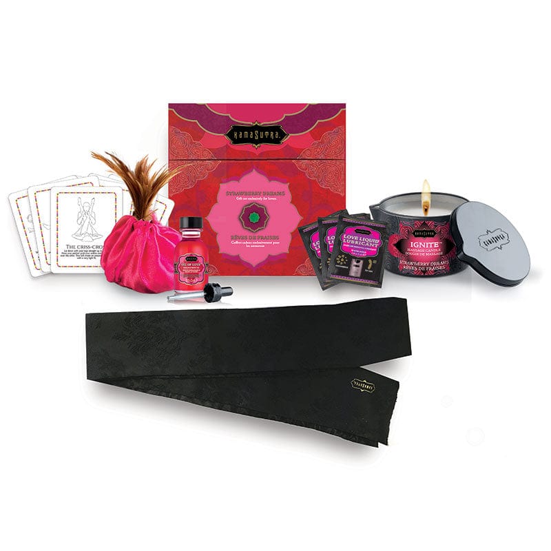 Kama Sutra Luxury Treasure Trove Strawberry Dreams Intimate Romance Gift Set