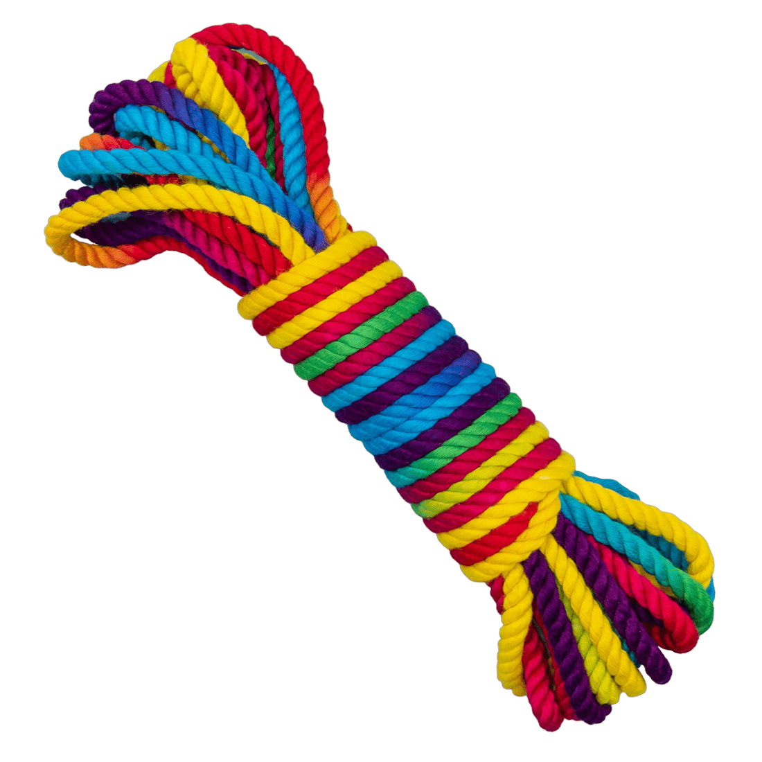 Colorful Emojibator Funfetti Rainbow-themed Bondage Rope for Safe and Thrilling BDSM Play