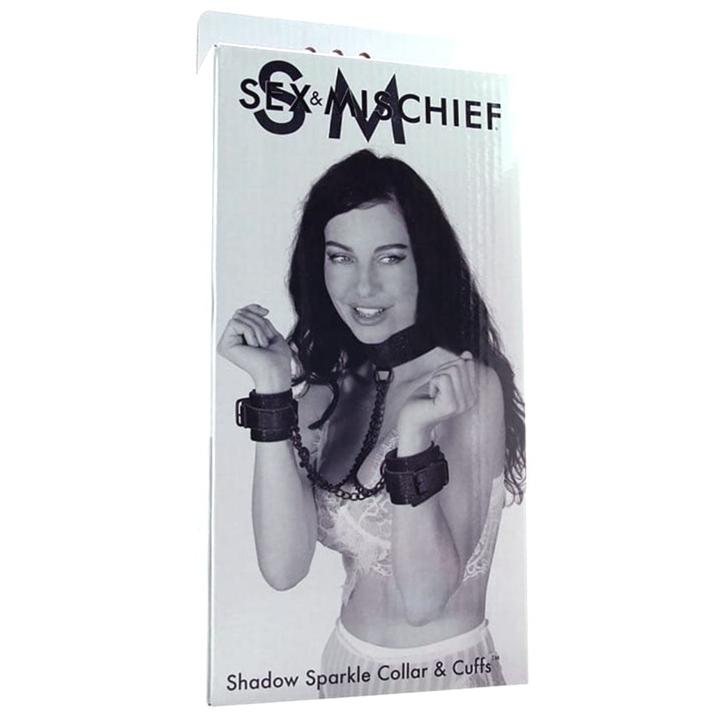 Sportsheets Sex & Mischief Shimmering Shadow Collar and Cuff Bondage Set