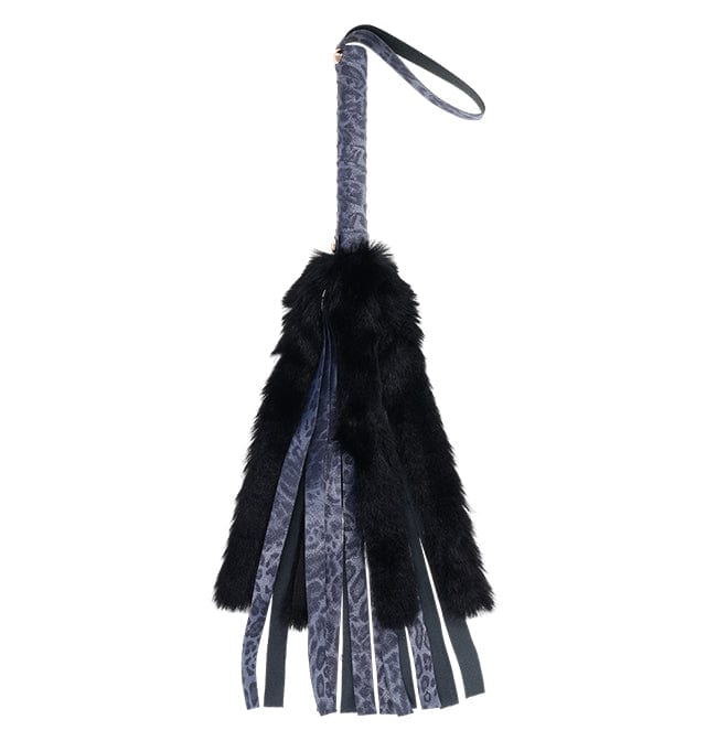 Sportsheets Sex & Mischief Cougar Luxurious Faux Fur and Leather Flogger for Sensual Play