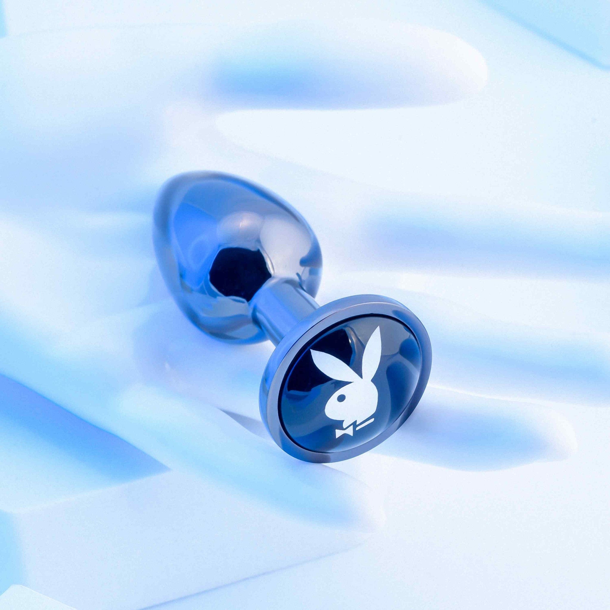 Small Playboy Tux-Style Body-Safe Aluminum Alloy Butt Plug