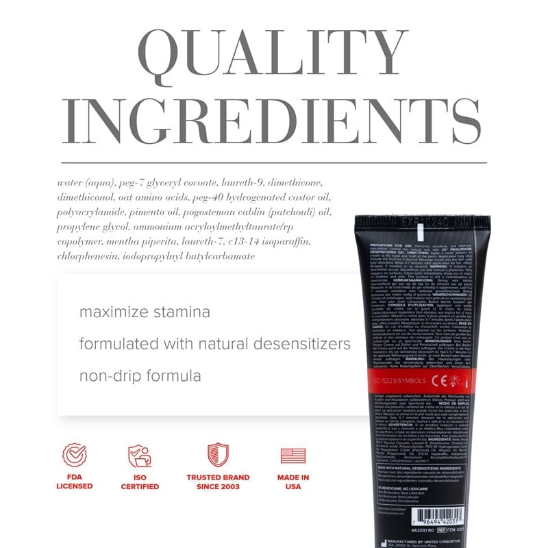 System JO Natural Desensitizing Gel for Prolonged Intimate Pleasure