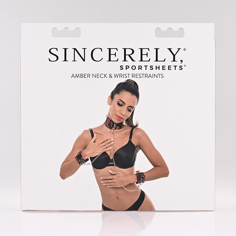 Sportsheets Sincerely Amber Luxury Neck and Wrist Restraints for Sensual Experiences