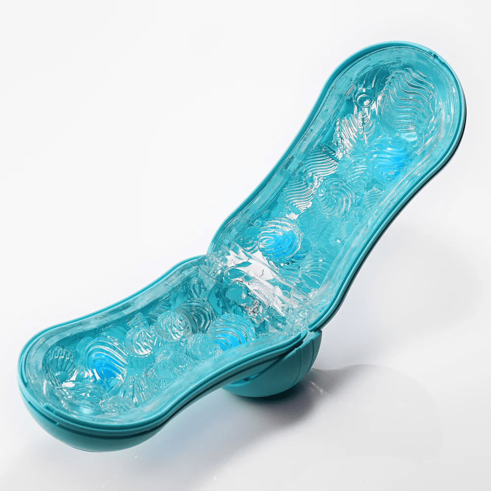 Ocean Blue Tenga Flip Orb - A Reusable Male Pleasure Device for Unmatched Sensations