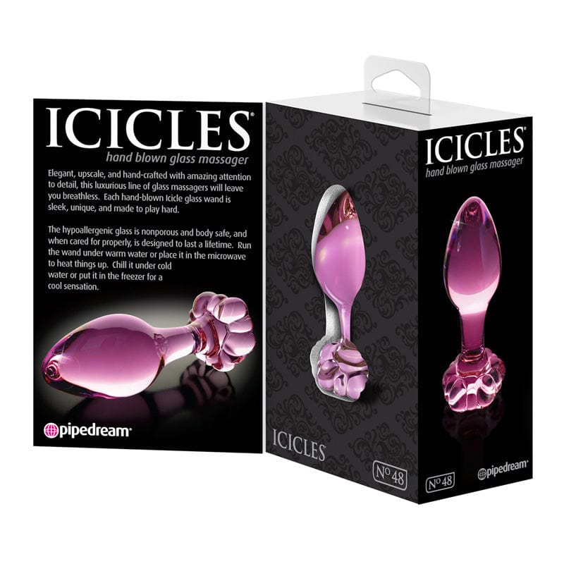 Pipedream Luxury Icicles No. 48 Hand - crafted Glass Anal Plug