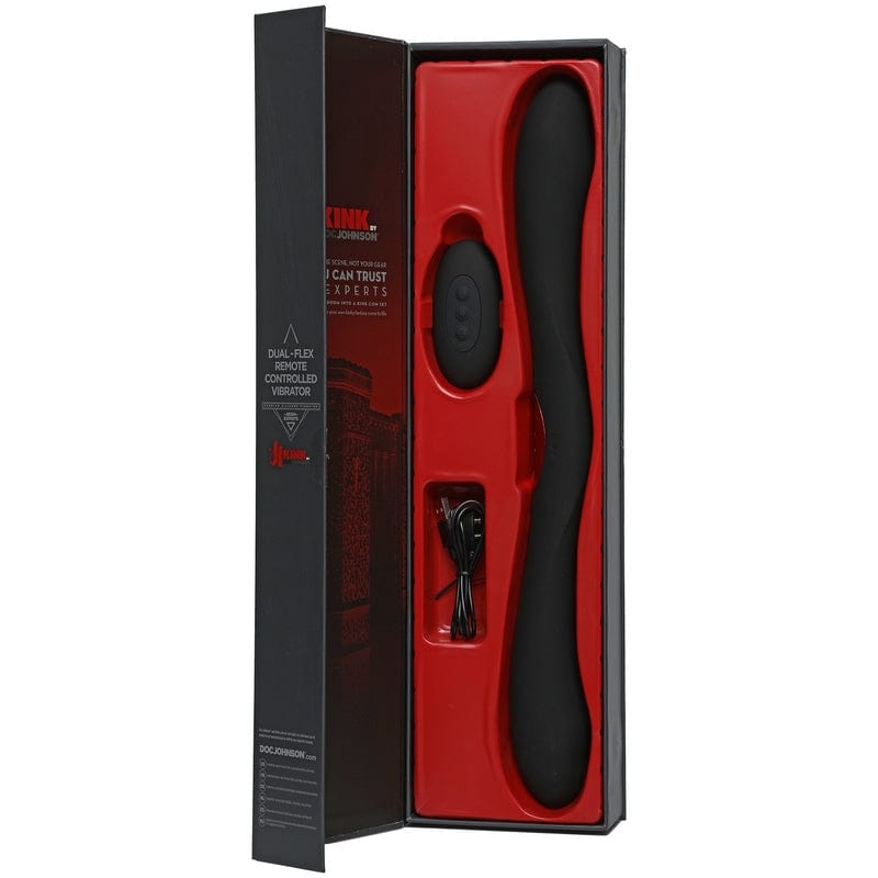 Doc Johnson Kink Remote-Controlled Dual-Flexible Silicone Vibrator for Intense Pleasure