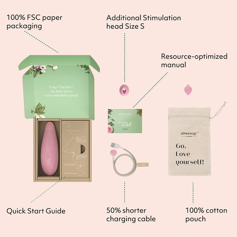 Eco-Friendly Womanizer Premium Rose - A Sustainable Female Pleasure Toy