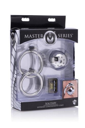 XR Brands High - Intensity Solitary Confinement Chastity Cage for Male Submissives