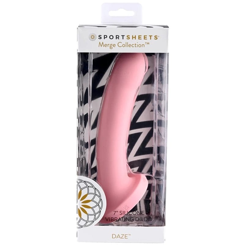 Pink Sportsheets Daze 7-Inch Vibrating Silicone Pleasure Dildo