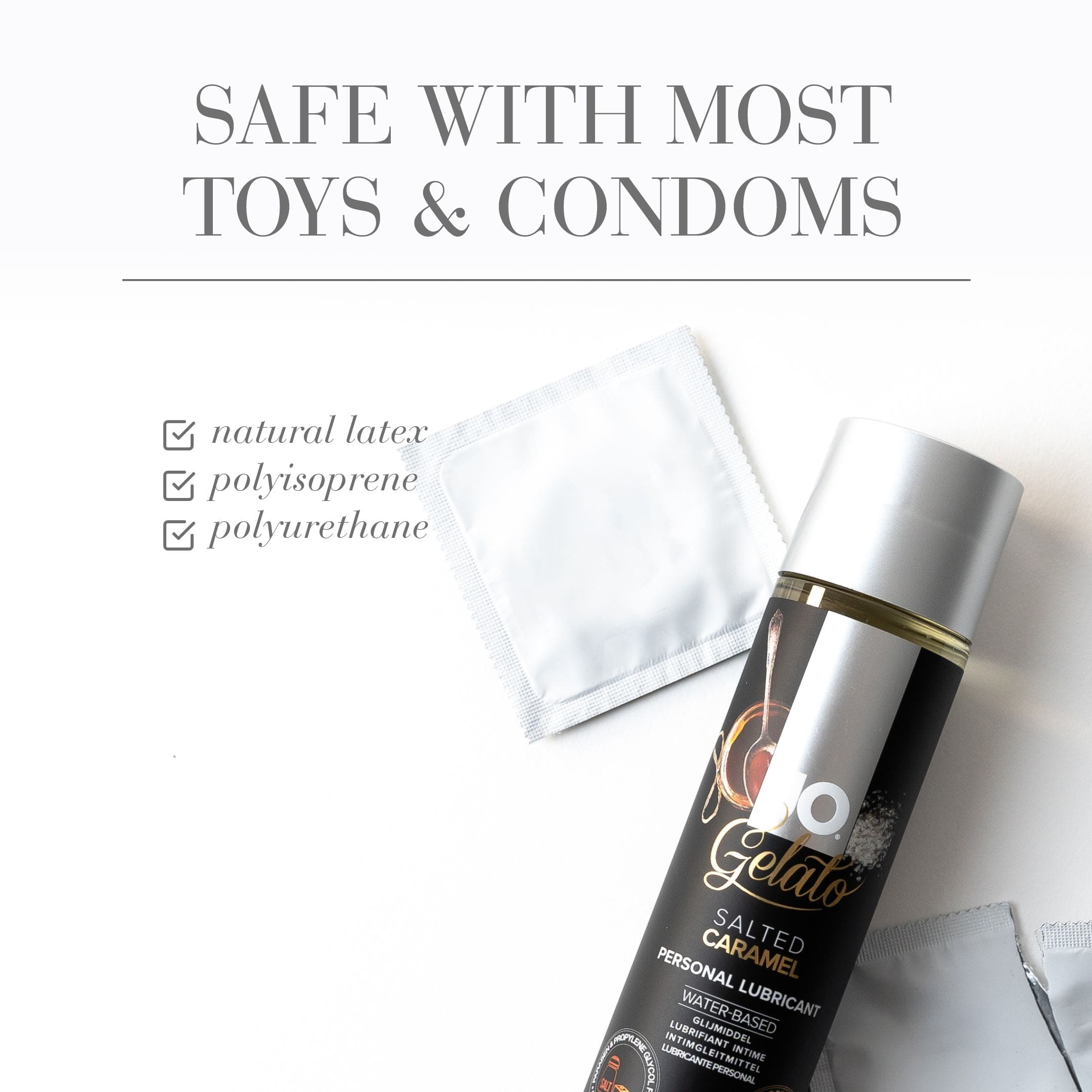 System JO Gelato Lubricant with a Delicious Salted Caramel Flavor