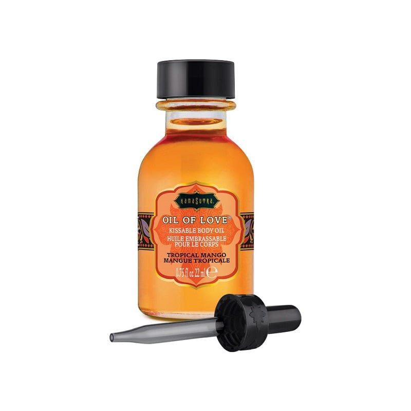 Kama Sutra Tropical Mango Flavored Water - Based Foreplay Oil of Love