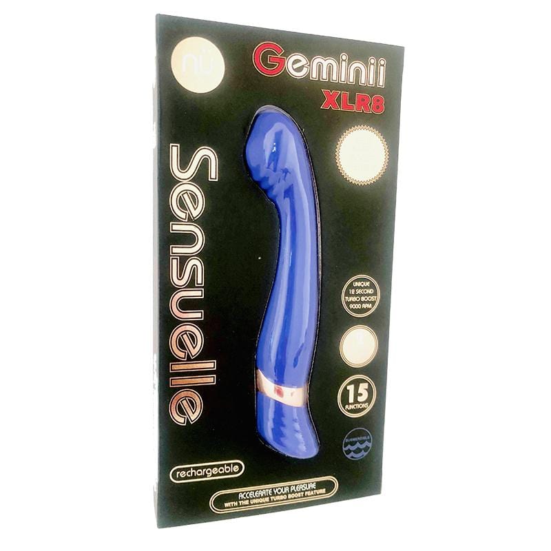 Nu Sensuelle Ultra Violet Geminii XLR8 Insertable Clitoral Vibrator for Intense Stimulation