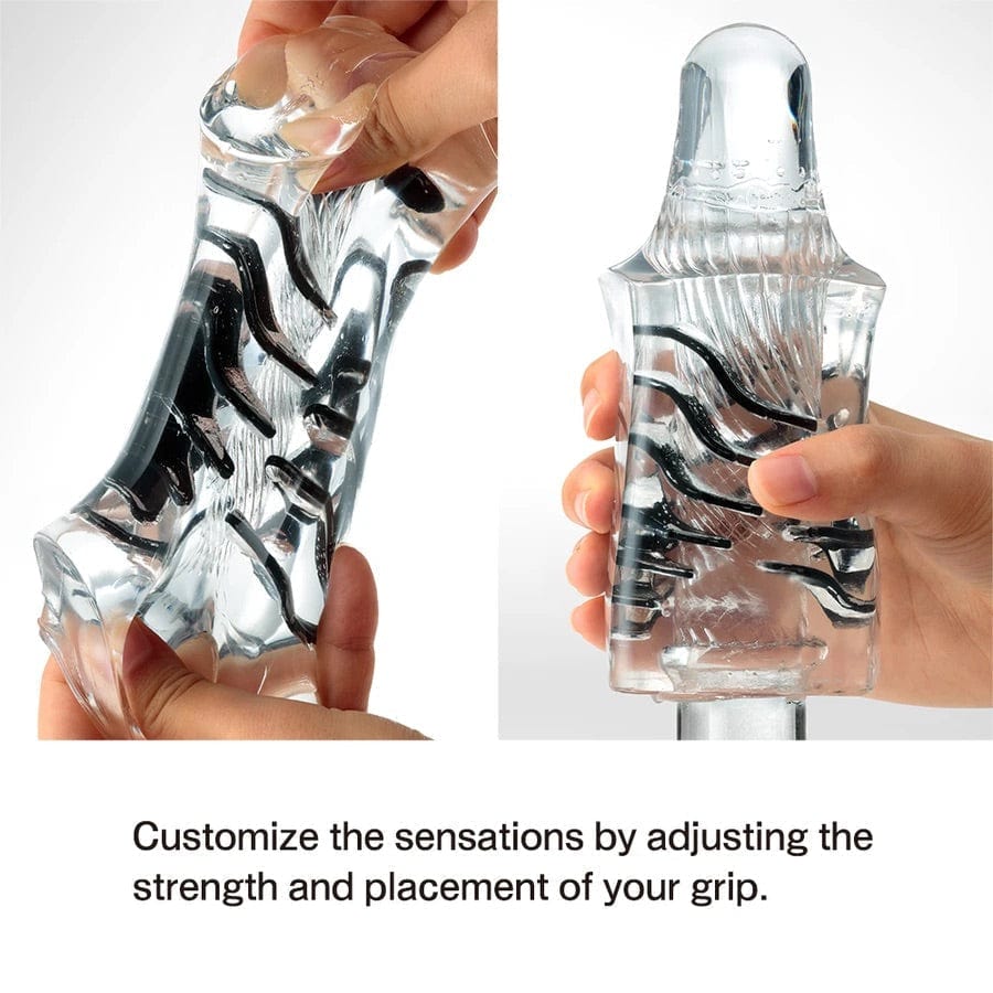 Innovative Tenga Crysta Block Male Masturbator with Floating Blissful Blocks