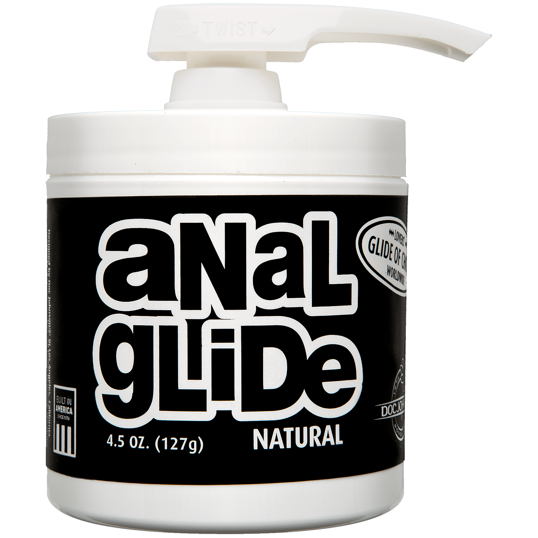 Premium Long - lasting Doc Johnson 4.5 oz Anal Glide in Natural & Hot Cinnamon