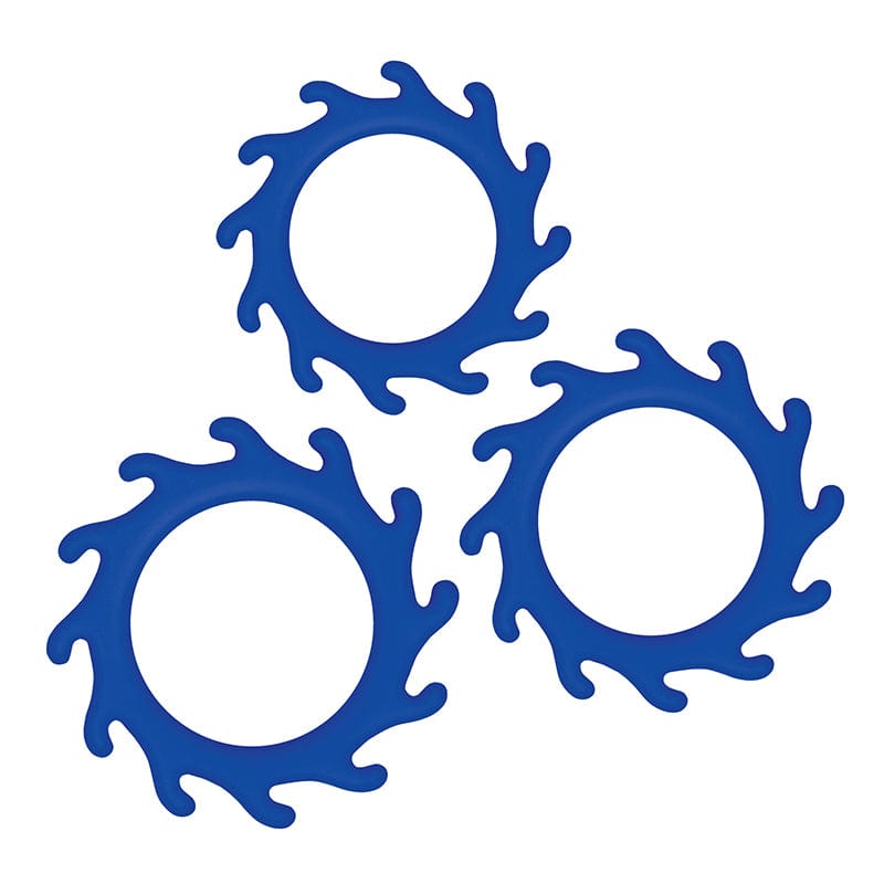 NS Novelties Renegade Gears Three - Piece Set of Super - Stretchy Silicone Cock Rings