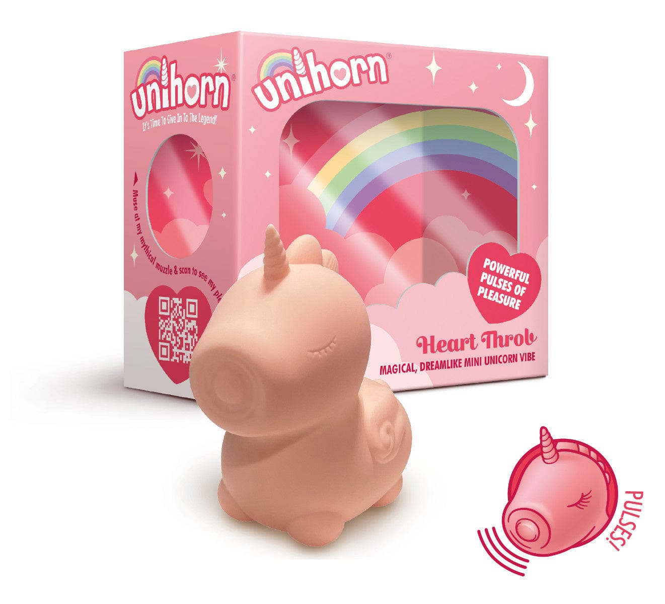 Creative Conceptions Unicorn-Inspired Heart Throb Vibrator for Intense Pleasure