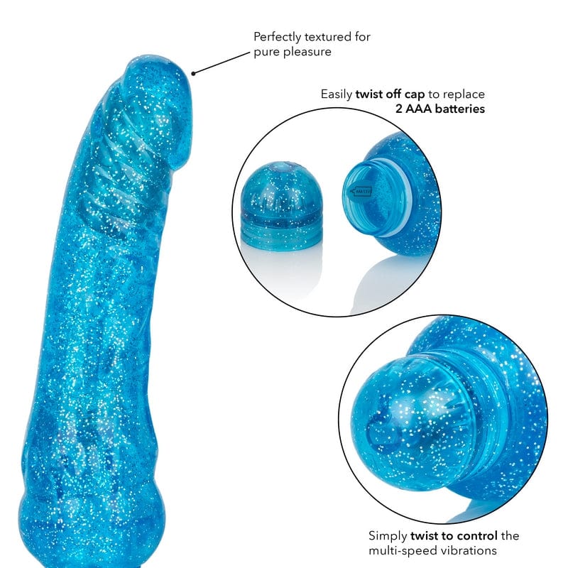Calexotics Sparkling Glittery Male Jack-style Vibrator for Enhanced Pleasure
