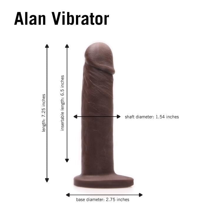 Tantus Alan O2 Suction Cup - Equipped Vibrating Dildo Kit for Lifelike Sensations