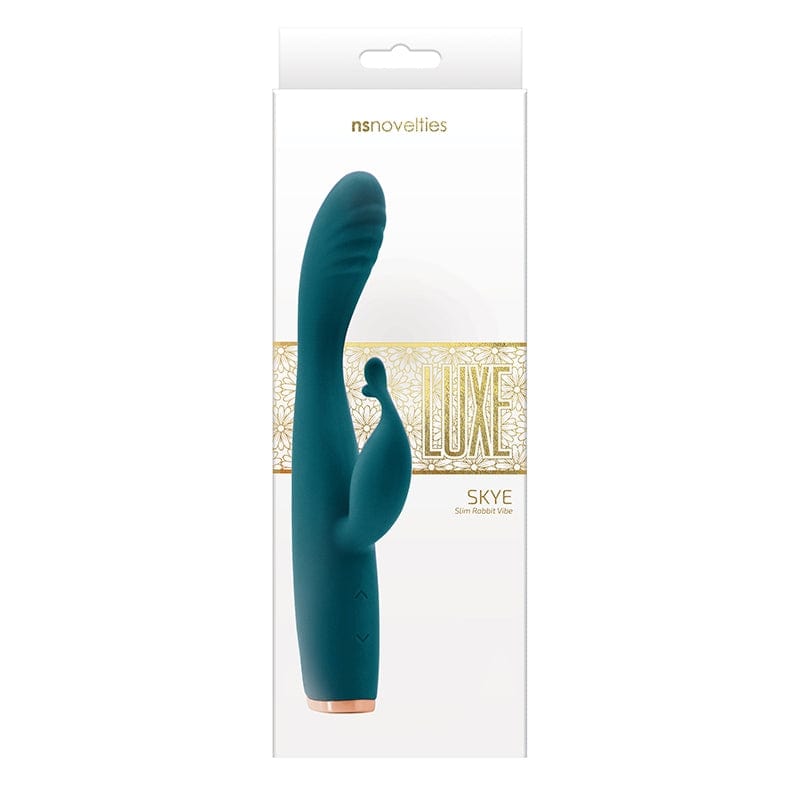 NS Novelties Luxurious Skye Rechargeable Rabbit Vibrator in Teal or Pink