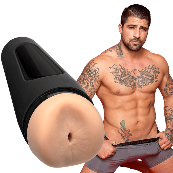 Doc Johnson Man Squeeze: Realistic Ryan Bones Ass Masturbator with Adjustable Features