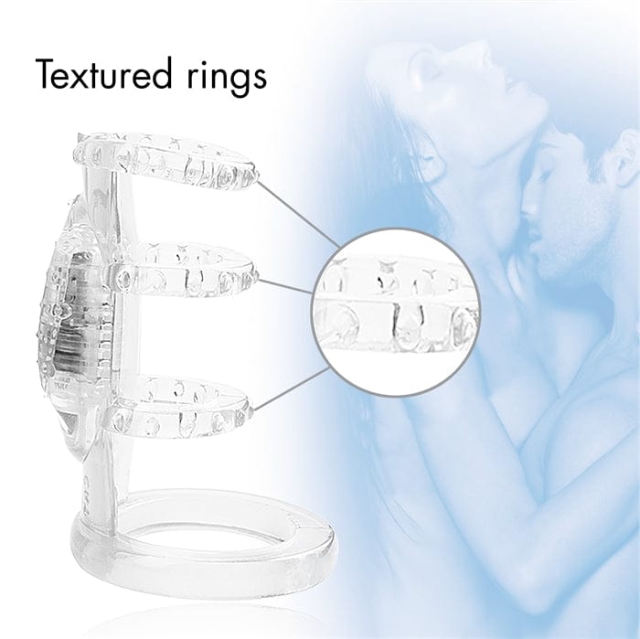 DeeVa Doctor Love's Zinger Super-Slim Vibrating Cock Cage for Enhanced Pleasure