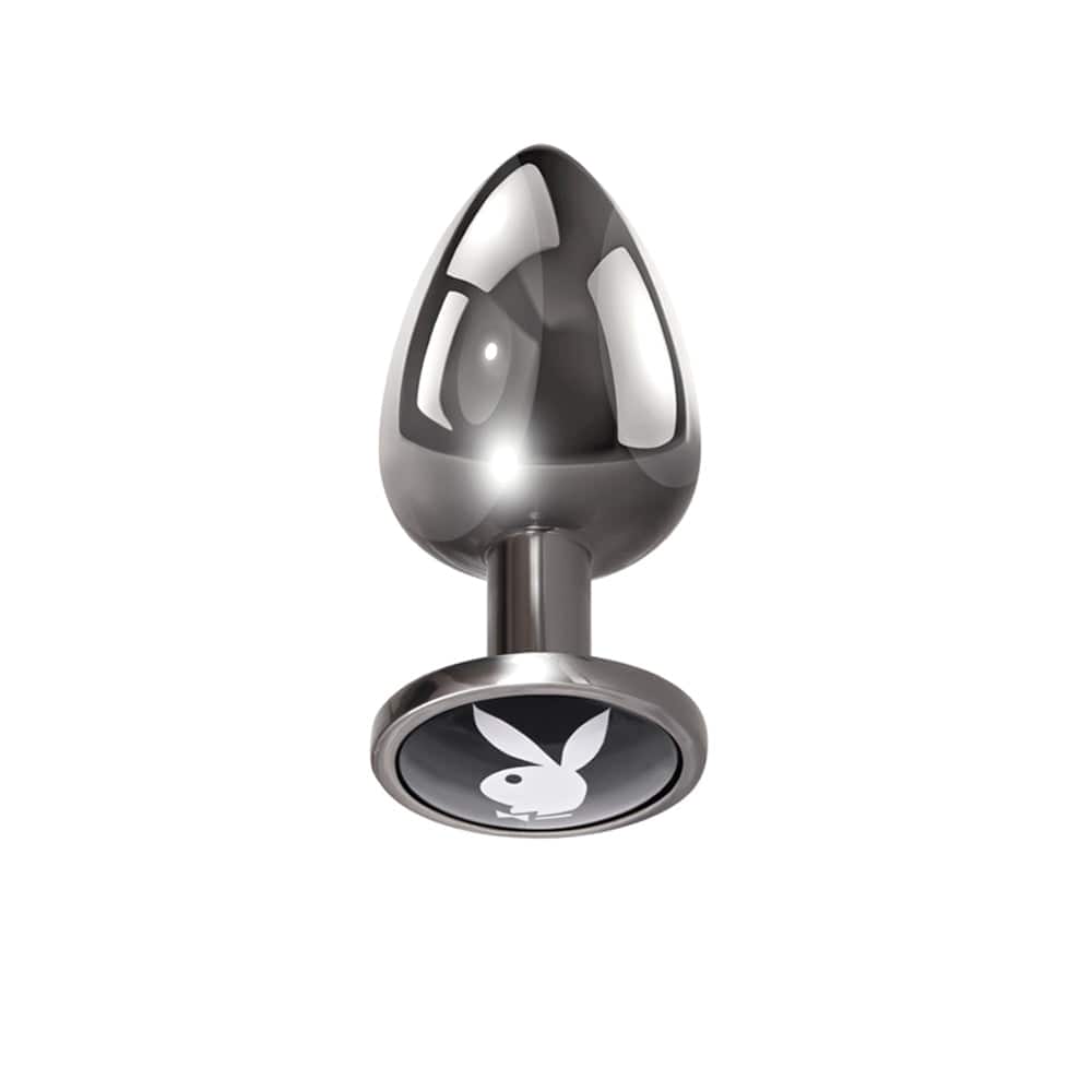 Large-sized Playboy Tuxedo-themed Anal Butt Plug for Intimate Pleasure