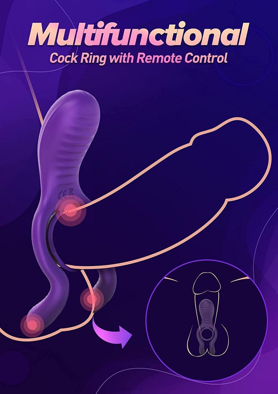 Tracy's Dog Adult Pleasure Penis Ring Rabbit-Style Vibrator
