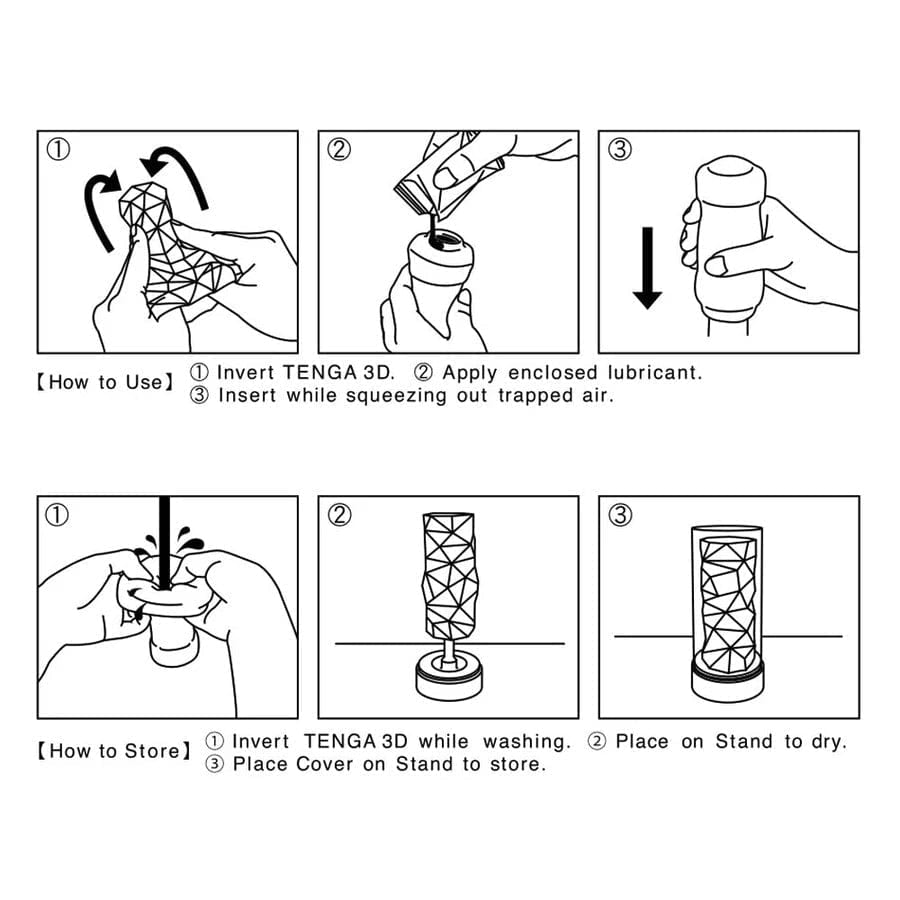 Tenga 3D Polygonal Male Masturbator for Enhanced Stimulation