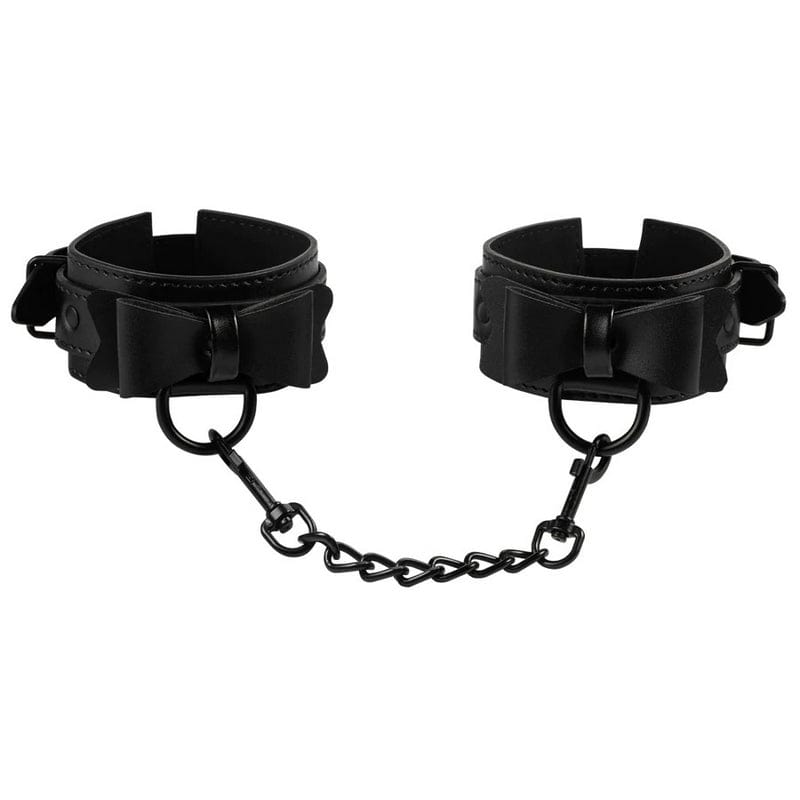 Sportsheets Sultry Bow Tie Style Leather-Like Cuffs for Party Fun