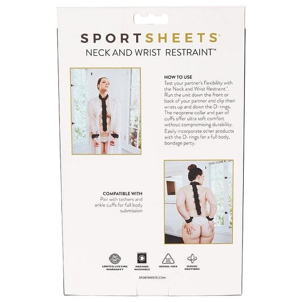 Sportsheets Neck and Wrist Bondage Restraint Set for Testing Partner's Flexibility