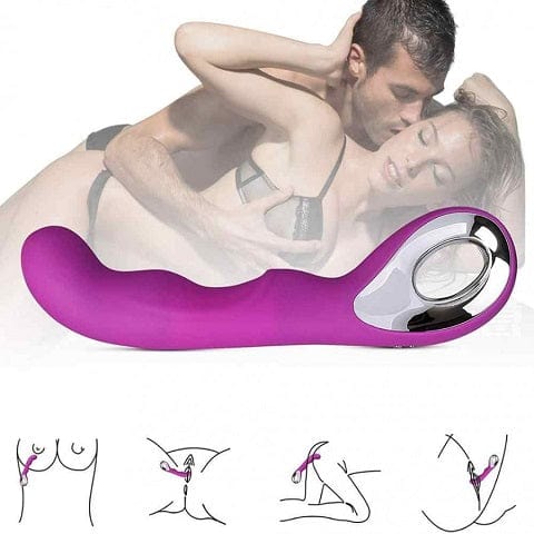 Purple Tracy's Dog Waves Rechargeable G-Spot Vibrator with Premium Design