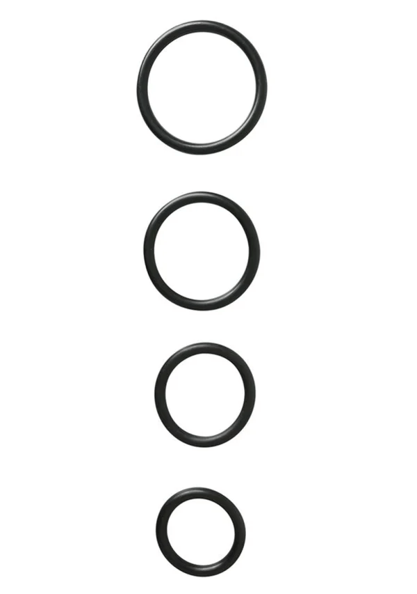 4-Pack of Latex-Free Sportsheets Rubber O Rings for Enhanced Pleasure