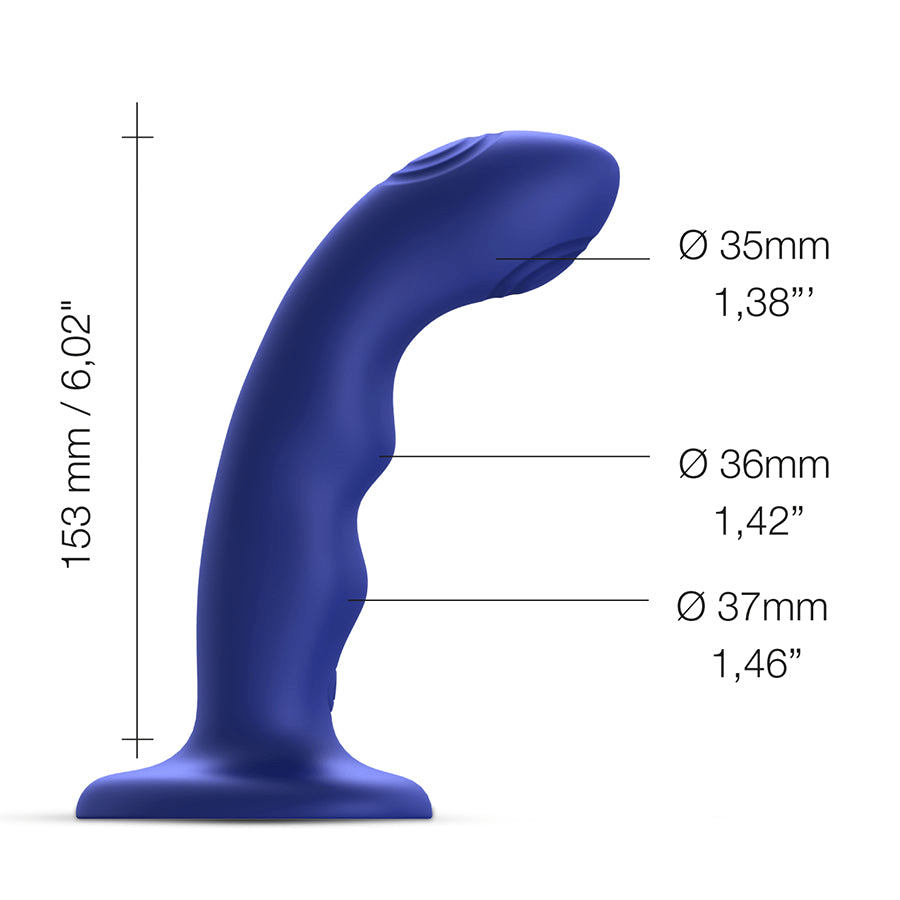 Innovative Double - Tap Vibrating Wave - Shaped Strap - On Dildo