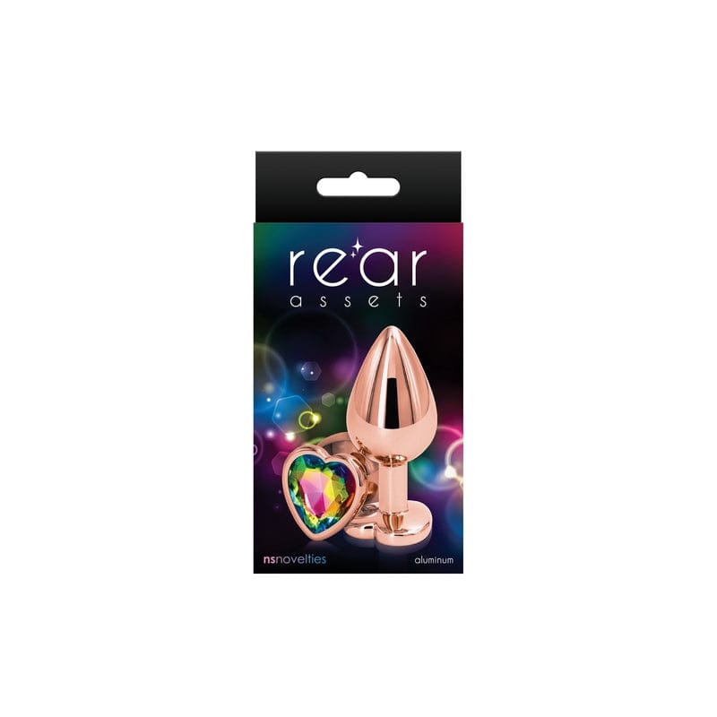 NS Novelties Rose Gold Medium Heart-Shaped Rear Assets Plug
