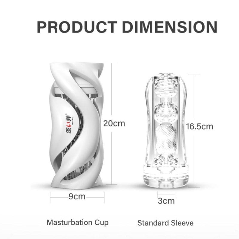 Drywell Hurricane Premium Men's Masturbation Sleeve for Intense Pleasure