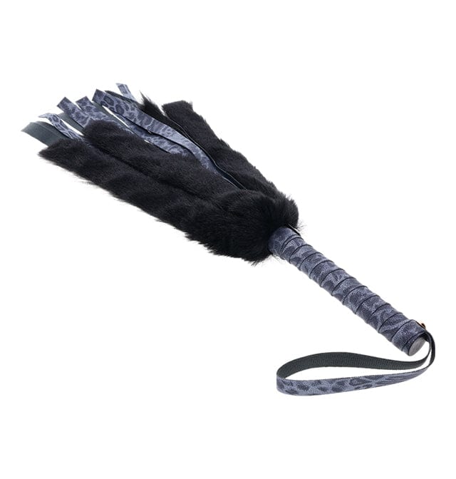 Sportsheets Sex & Mischief Cougar Luxurious Faux Fur and Leather Flogger for Sensual Play