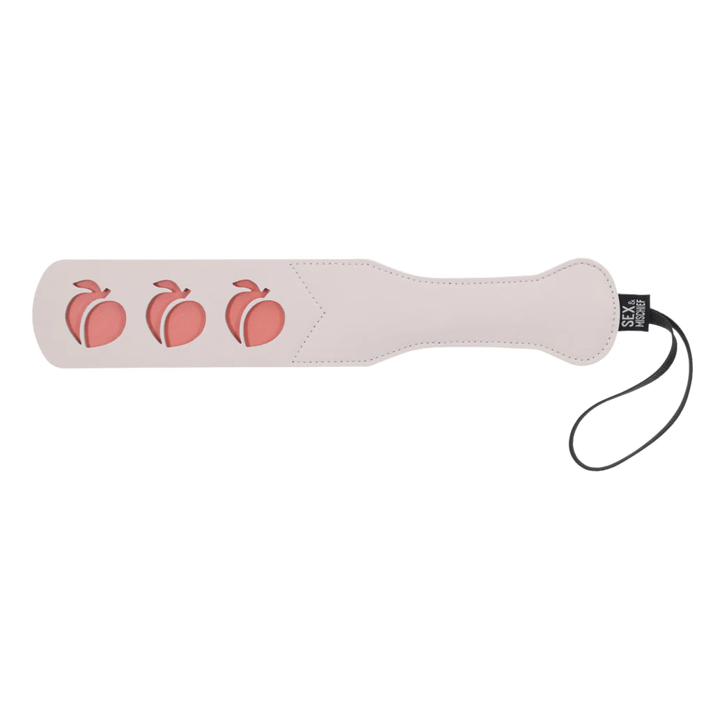Sportsheets Sex & Mischief Peaches and Cream-themed Playful Impression Paddle for BDSM Adventures