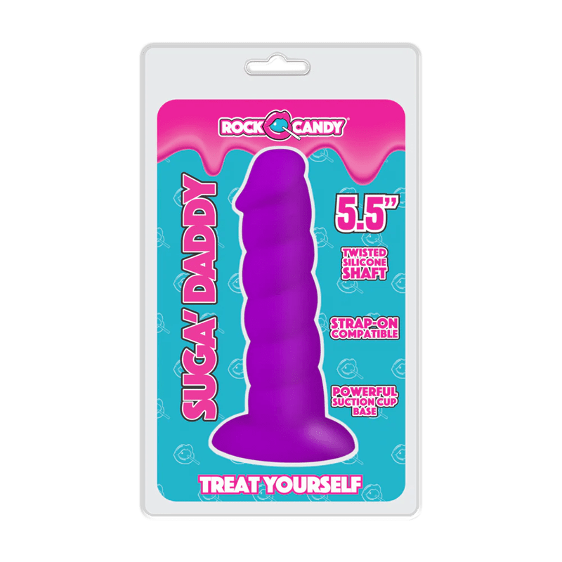 5.5-Inch Rock Candy Silicone Dildo, the Suga - Daddy Dong for Ultimate Pleasure