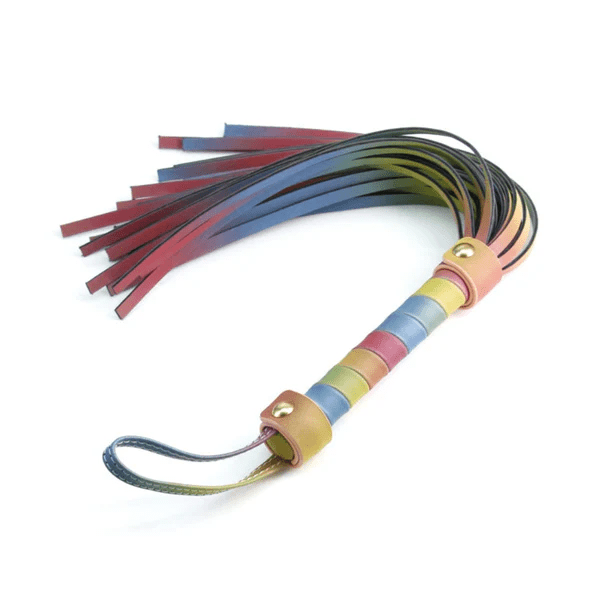 NS Novelties Colorful Rainbow Spectra Bondage Flogger for Exciting BDSM