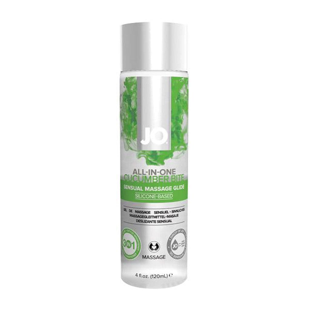 System JO Cucumber Bite All-in-One Silicone Massage Glide for Luxury Spa Experience