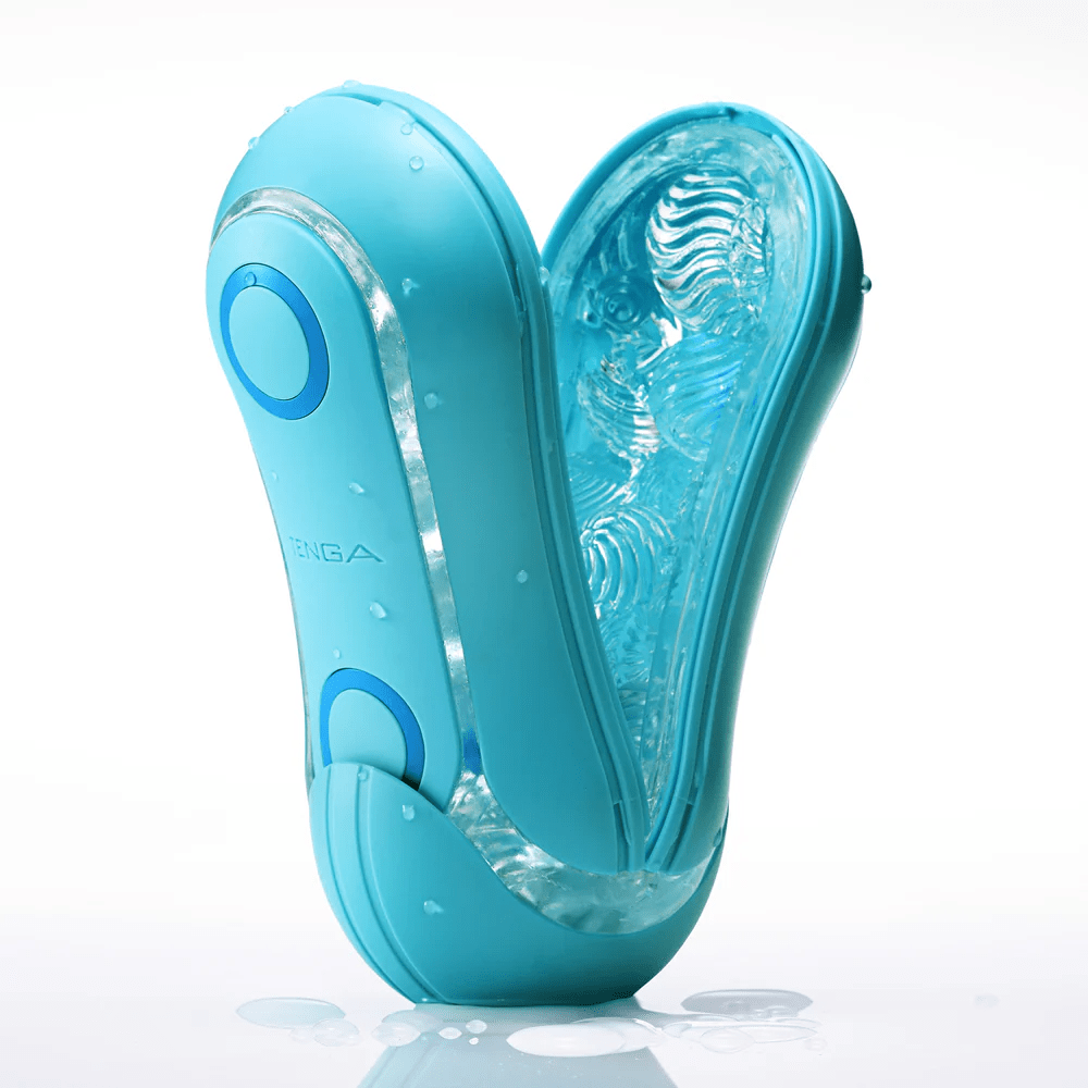 Ocean Blue Tenga Flip Orb - A Reusable Male Pleasure Device for Unmatched Sensations