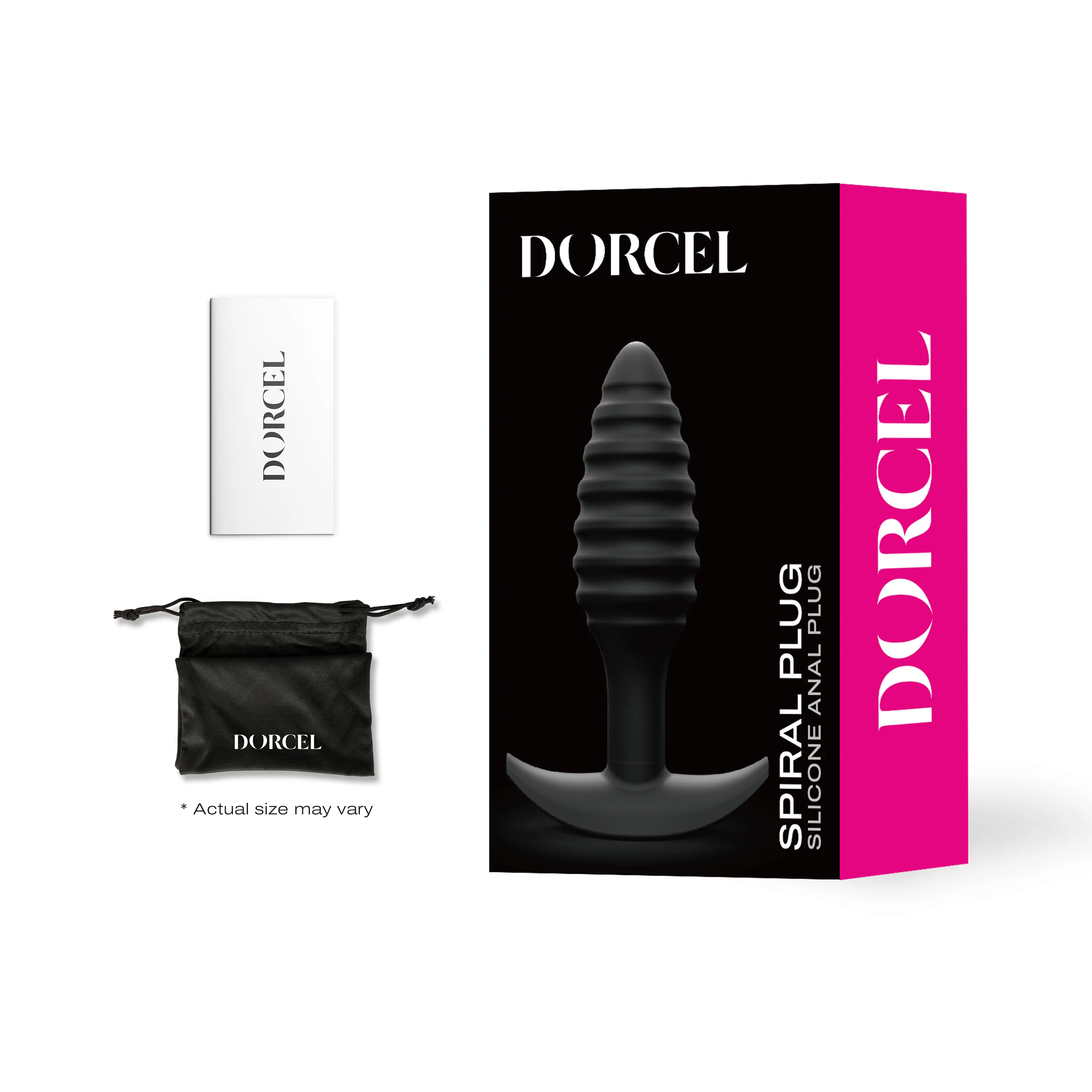 Dorcel Brand Silicone Anal Plug with Spiral Design for Enhanced Sensation